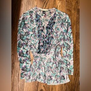 Roberto Cavalli Multicolor Floral Blouse